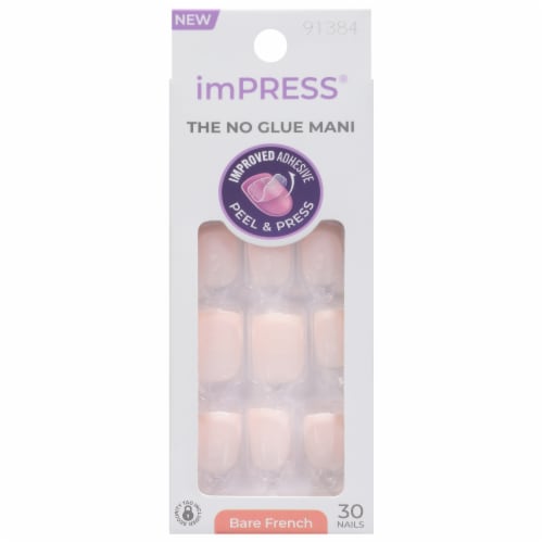 imPress® The No Glue Mani - Bare French Perspective: front