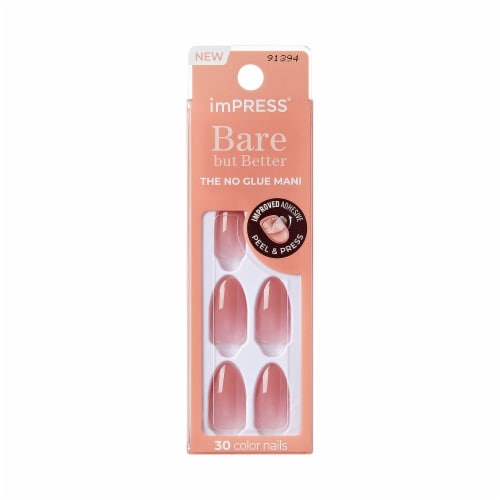 KISS® imPress® Bare But Better No-Glue Press On Nails - Serenity Perspective: front
