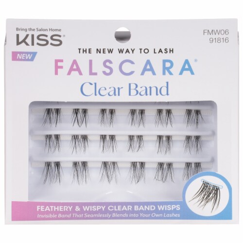Kiss® Falscara® Clear Band Eyelash Multipack Perspective: front