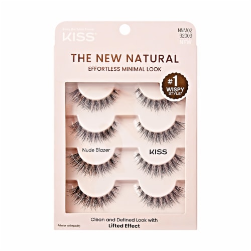KISS The New Natural, False Eyelashes, Nude Blazer, 12 mm, 4 Pairs Perspective: front