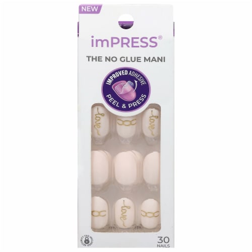 Kiss® imPRESS Nails - Cupid Heart Perspective: front