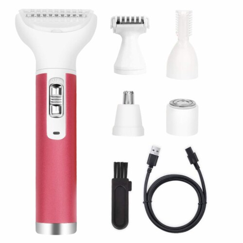 5 In 1 Lady Electric Razor Painless Hair Removal Eyebrow Nose Cordless