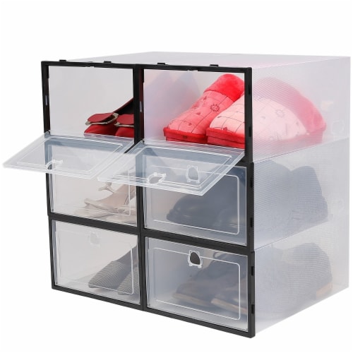 Stackable shoe storage bins online