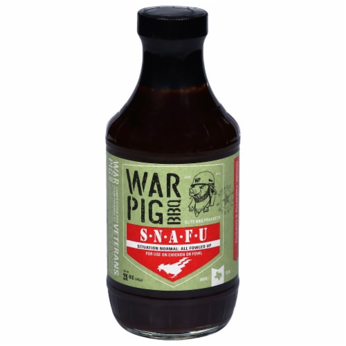 WarPig SNAFU Elite BBQ Sauce Perspective: front
