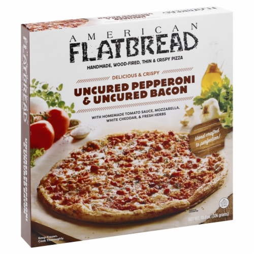 American Flatbread® Cured Pepperoni and Bacon Pizza Perspective: front