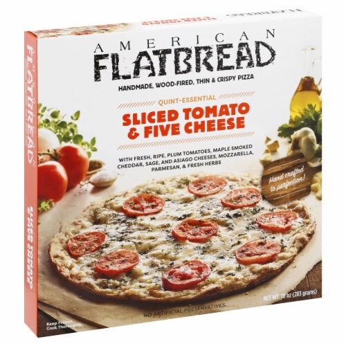 American Flatbread® Slided Tomato and Five Cheese Perspective: front