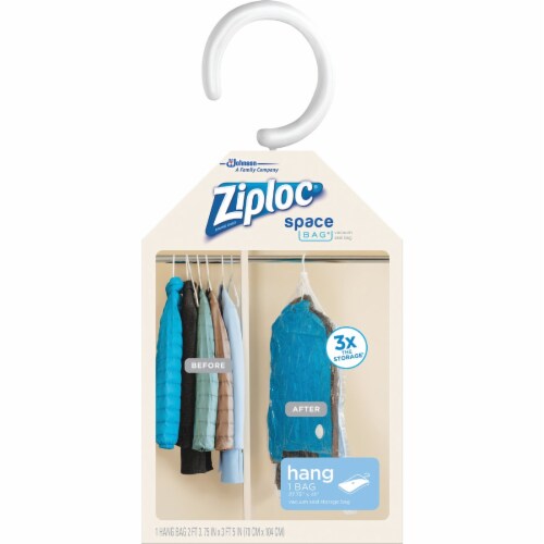 Ziploc Space Bag Clothes Vacuum Sealer Storage Bags for 2 ct Large Flats