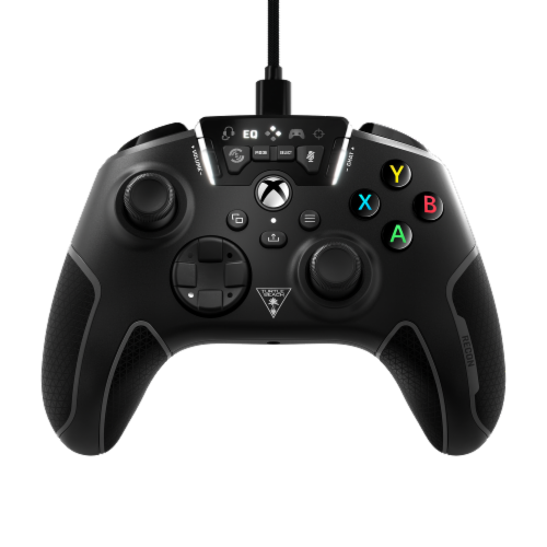 Turtle Beach Recon Black Wired Controller for Xbox Series X&S Xbox 1 and PC Perspective: front