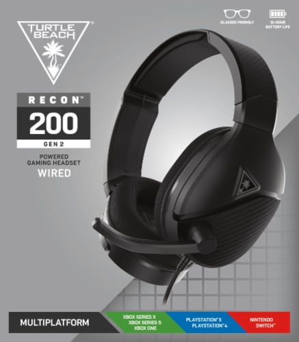 Turtle Beach® Recon™ 200 Gen 2 Wired Powered Gaming Headset - Black, 1 ct -  Smith's Food and Drug