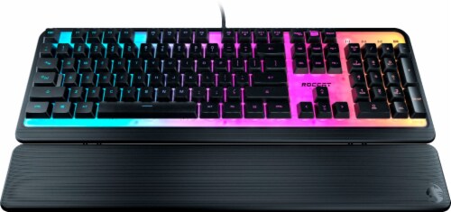 Roccat Magma Membrane Gaming Keyboard with Illuminated RGB Top Plate Perspective: front