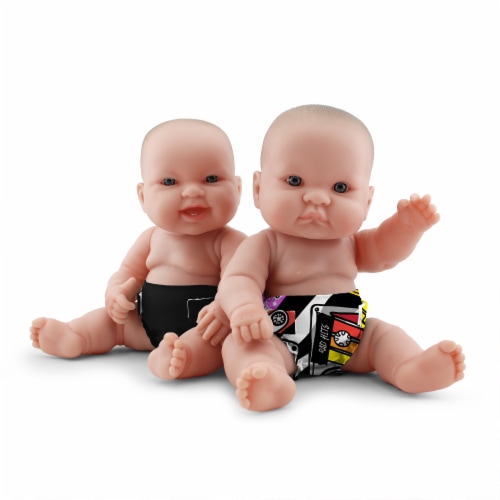 Kanga Care Rumparooz Doll Diaper Set - Mixtape & Phantom Perspective: front
