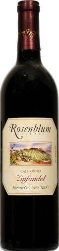 Rosenblum Cellars Vintners Cuvee XXXIII Zinfandel Perspective: front
