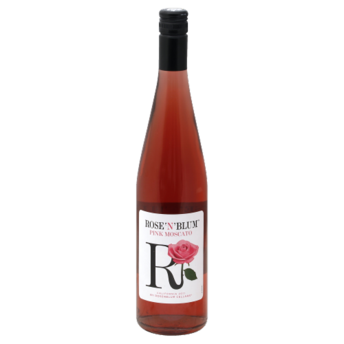 Rosenblum Cellars Rose 'N' Blum Pink Moscato Perspective: front