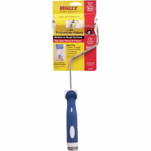 Whizz 4 In. x 1/2 In. Medium To Rough Paint Roller Cover & Frame 54164 Perspective: front