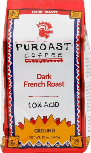 Puroast Dark French Roast Ground Coffee Perspective: front