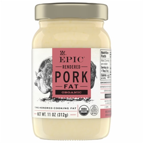 EPIC™ Organic Rendered Pork Fat Perspective: front