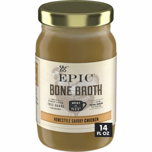 Epic™ Artisanal Homestyle Savory Chicken Bone Broth Perspective: front