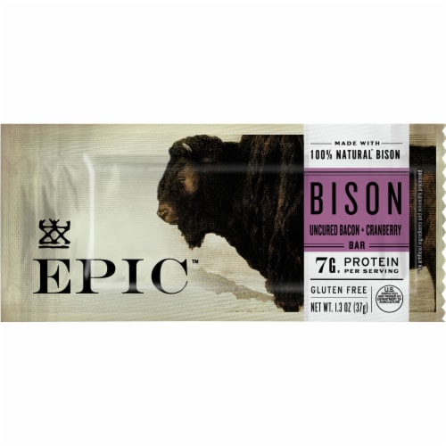 EPIC® Uncured Bacon + Cranberry Bison Bar, 1.3 oz - Kroger