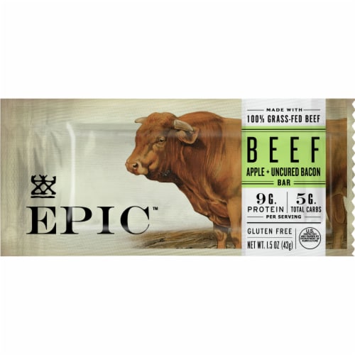 Beef, Apple & Bacon Bar - Protein Meat Bars - EPIC