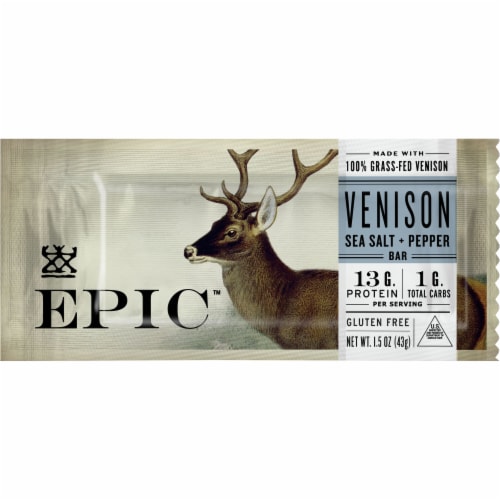 EPIC® Sea Salt + Pepper Venison Bar, 1.5 oz - Gerbes Super Markets