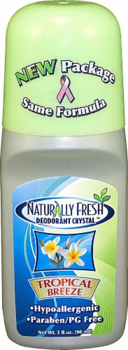 Naturally Fresh  Roll On Deodorant Crystal Tropical Breeze Perspective: front