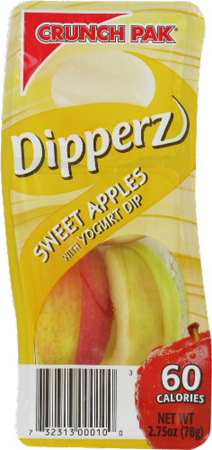 Crunch Pak Dipperz Sweet Apples With Yogurt Dip Perspective: front