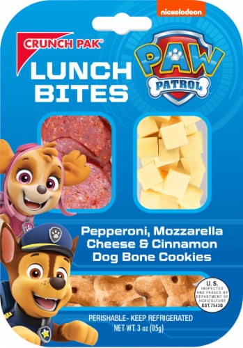 Crunch Pak® PAW Patrol Pepperoni Mozzarella Cheese & Cookie Lunch Bites, 3 oz Kroger