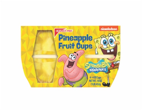 Crunch Pak® Spongebob Pineapple Fruit Cups Perspective: front