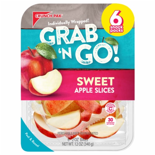 Crunch Pak® Grab'N Go Sweet Apple Slice Snack Pack Perspective: front