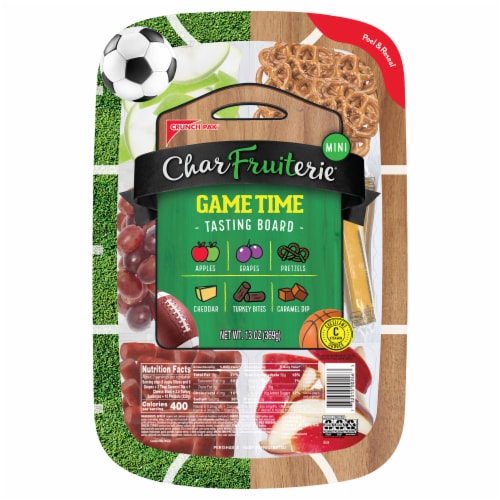 Crunch Pak® CharFruiterie® Mini Game Time Tasting Board Perspective: front