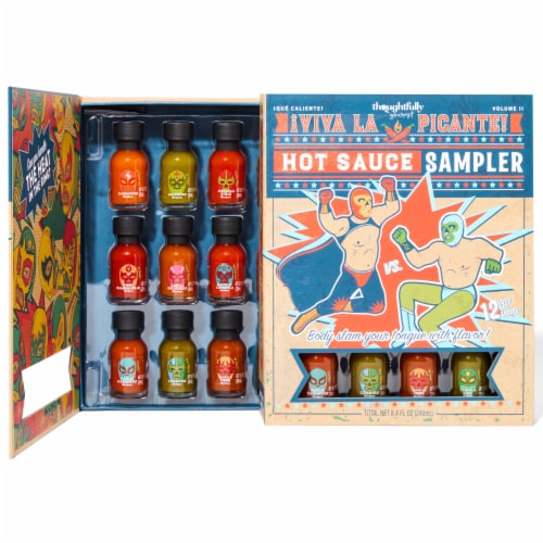 Thoughtfully Gourmet, Hot Sauce Book Gift Set, Set of 15 Perspective: front