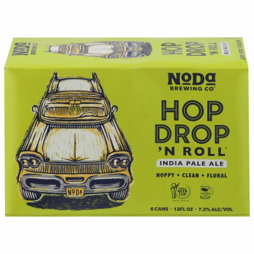 NoDa Brewing Company® Hop Drop N Roll Pale Ale Perspective: front