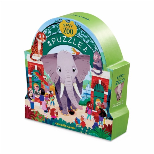 Crocodile Creek® Day At The Zoo Puzzle Perspective: front