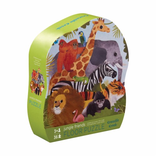 Crocodile Creek® Jungle Friends Floor Puzzle Perspective: front