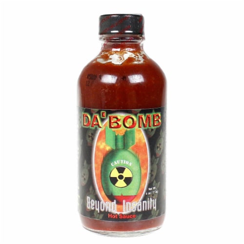 Da'Bomb Beyond Insanity Hot Sauce 4 oz. Extremely Hot 135,000 Scoville