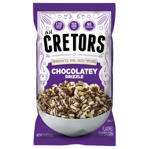 G.H. Cretors Dark Chocolately Drizzle, 5.5 oz Perspective: front