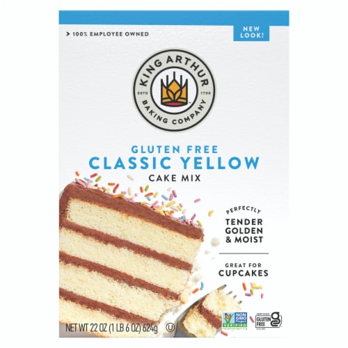 King Arthur Mix Cake Yellow Gluten Free 22 oz, Case of 6 - 22 OZ each