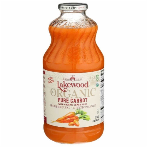 Lakewood Organic Pure Carrot with Lemon Juice, 6 pk / 32 fl oz Dillons Food Stores