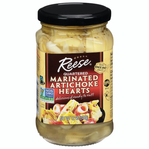 Reese Artichoke Hearts Marinated 12 oz Perspective: front