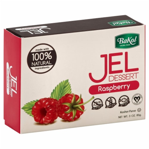 Bakol Dessert Jell Raspberry All natural, 12 pk / 3 oz King Soopers