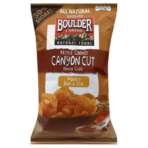 Boulder Canyon Chip Cut Canyon Honey BBQ Perspective: front