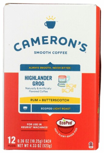 Camerons Highlander Grog Coffee Pods Perspective: front