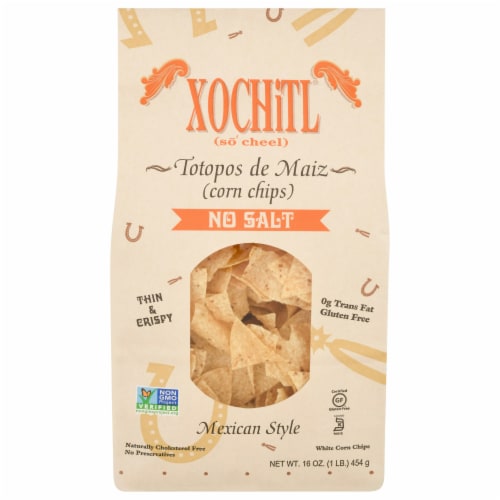Xochitl No Salt Corn Chips Perspective: front