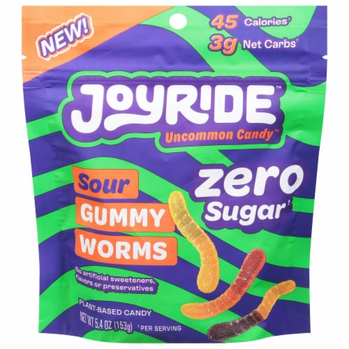 Joyride Gummy Sour Worms Zero Sugar, 6 pk / 5.4 oz - Kroger