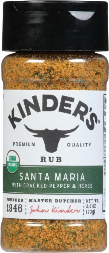 Kinder's Santa Maria Organic Rub Perspective: front