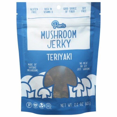 Pans Jerky Mushroom Teriyaki, 6 pk / 2.2 oz Kroger