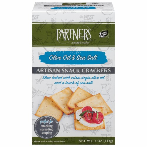 Partners Cracker Olive & Sea Salt Perspective: front