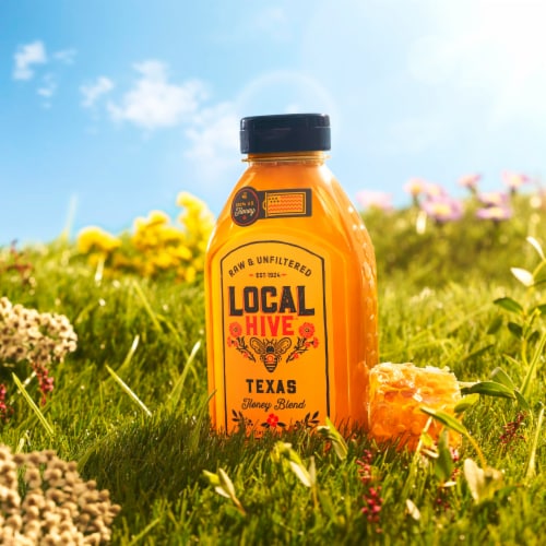 Local Hive Raw Texas Honey Perspective: front
