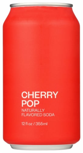 United Sodas of America Cherry Pop Soda Perspective: front