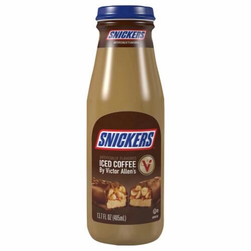 Victor Allen's Coffee Iced Latte Snickers Perspective: front